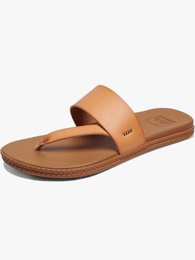 Reef cushion bounce sol women’s light Tan Leather Sandals Sz 7